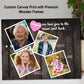Grandma we love you to the moon and back canvas, custom canvas print, custom gift, 18X24 custom canvas, custom gift, custom canvas prints, custom photo canvas, custom canvas wall art, custom family canvas