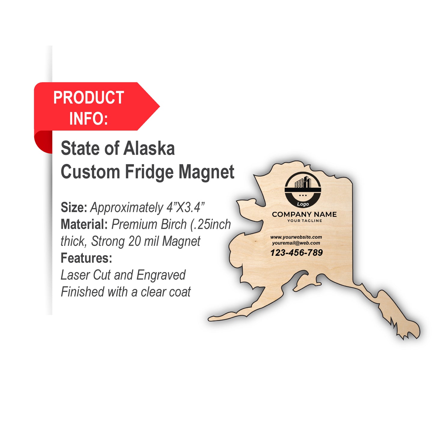 Set of 10 Alaska State Custom Fridge Magnet, custom magnets, fridge magnet, custom fridge magnet, magnet custom, magnet