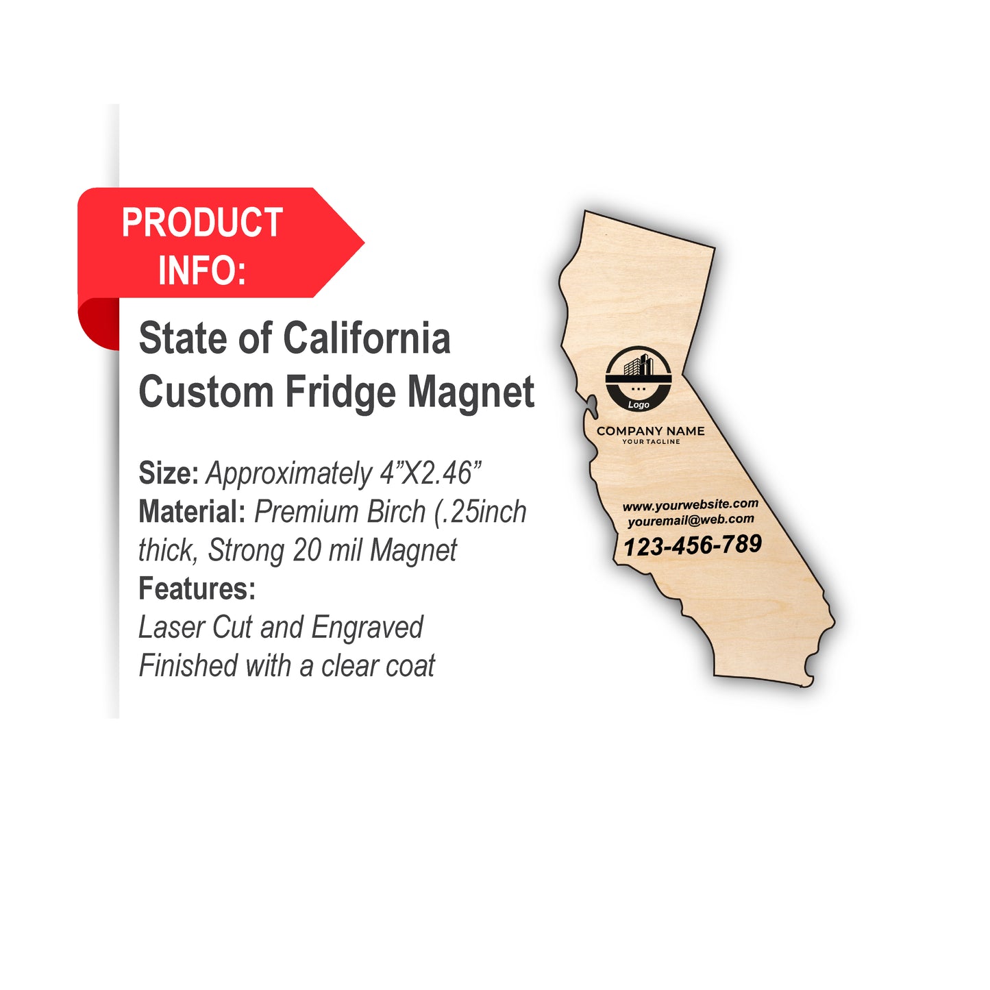 California State Custom Fridge Magnet, Set of 10 custom magnets, fridge magnet, custom fridge magnet, magnet custom, magnet
