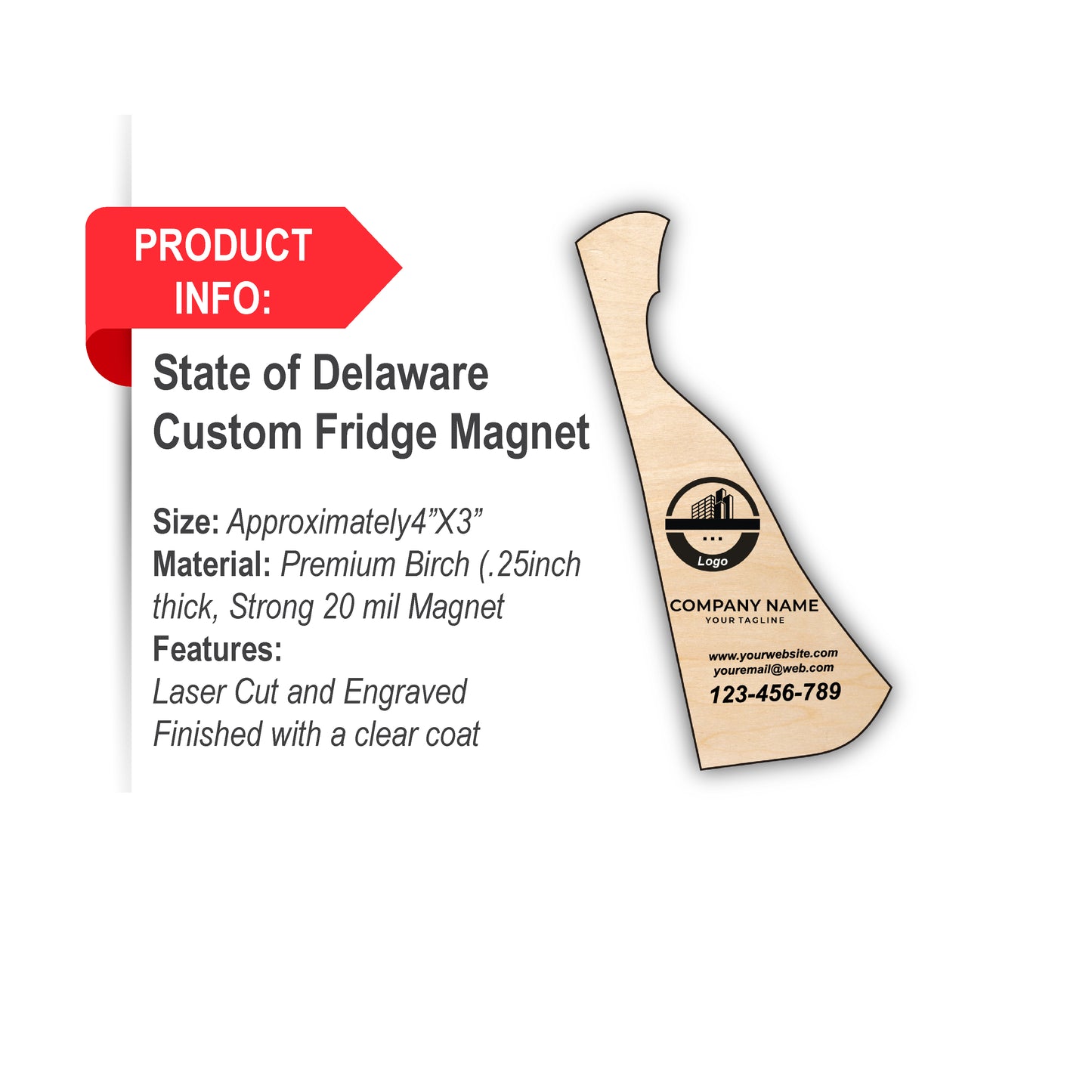 Delaware State Custom Fridge Magnet, Set of 10 custom magnets, fridge magnet, custom fridge magnet, magnet custom, magnet