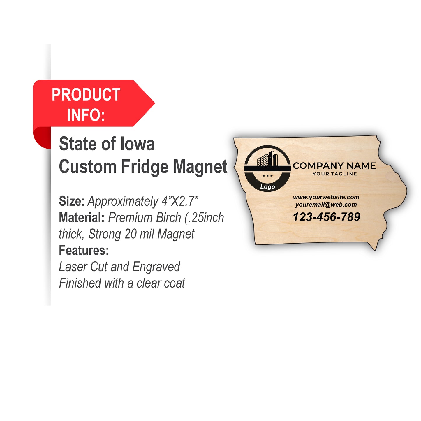 Iowa State Custom Fridge Magnet, Set of 10 custom magnets, fridge magnet, custom fridge magnet, magnet custom, magnet