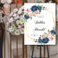 Elegant Wedding Peach Floral, Wedding Signs, 18X24 Wedding Signage Wedding Sign in Board, Wedding Welcome Sign, Custom Made Elegant Beautiful Wedding Sign Ideas