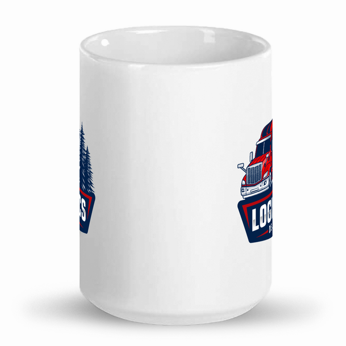 Custom company mugs, 15 oz company mugs, Set of 10 white ceramic personalized mugs, cup for coffee, soup, tea, latte, hot cocoa